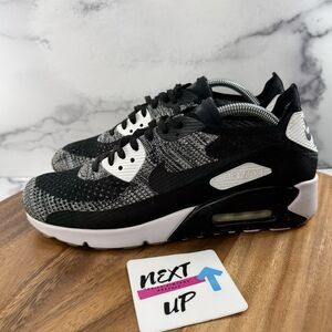 Men's Size 9-Nike Air Max 90 Ultra 2.0 Flyknit Oreo 2017 875943-001 Sneakers nby